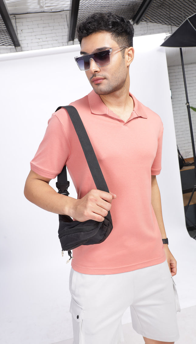 Interlock Polo Tee-100% Cotton