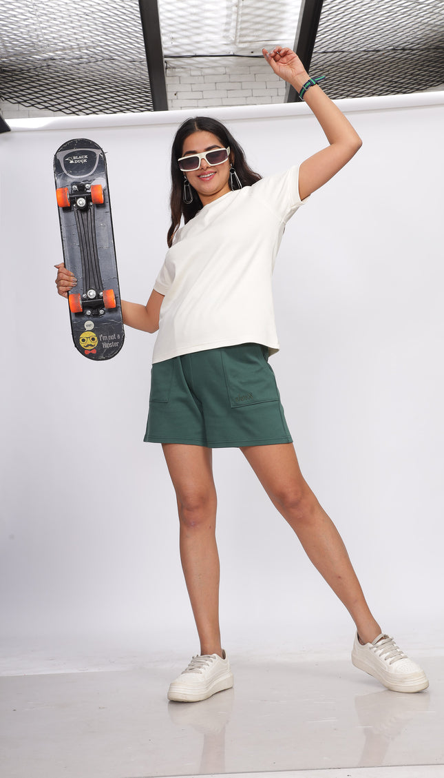 Women Interlock Raglan Tee 100% Cotton