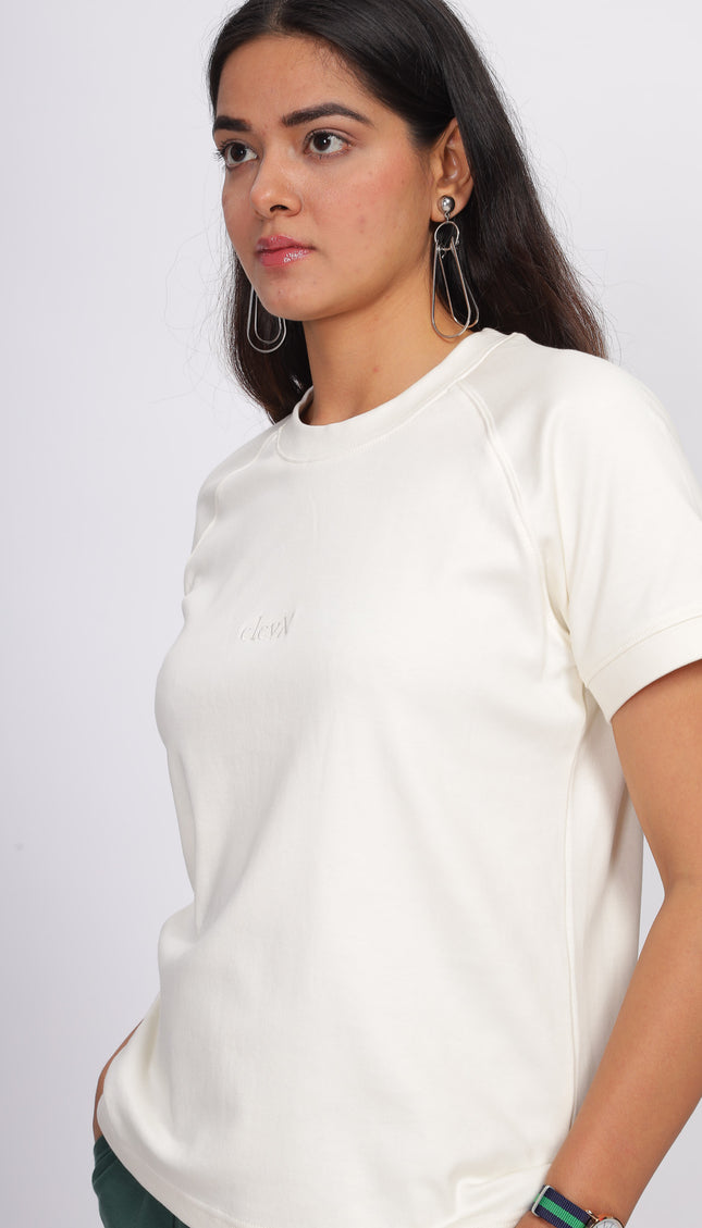Women Interlock Raglan Tee 100% Cotton