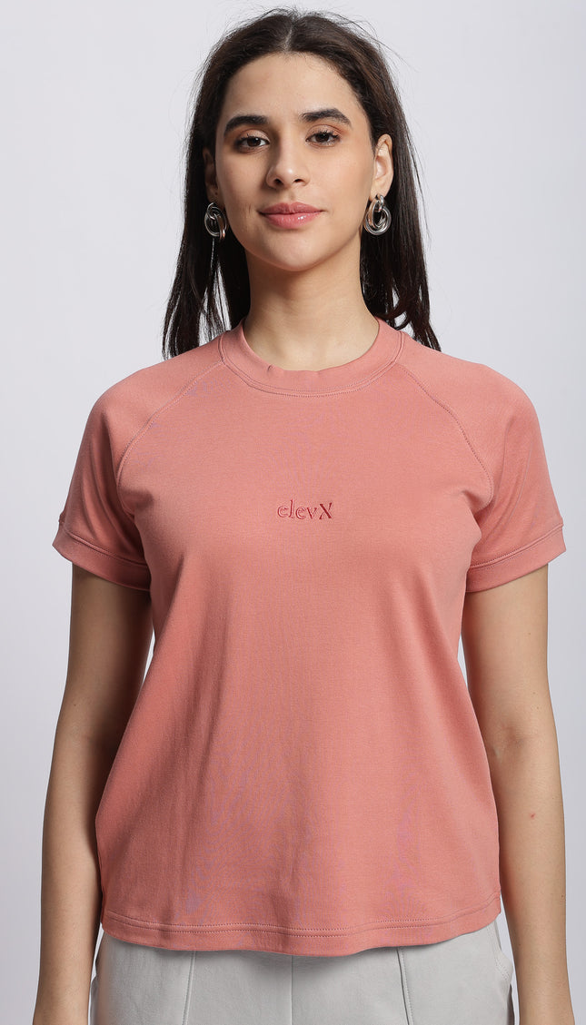 Women Interlock Raglan Tee 100% Cotton