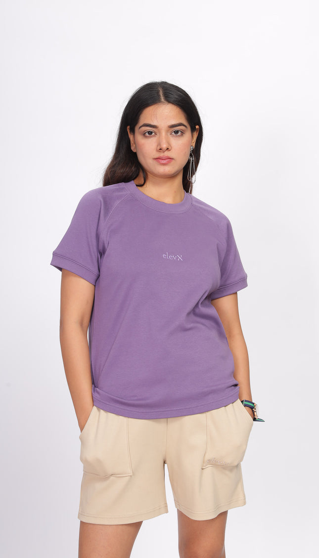 Women Interlock Raglan Tee 100% Cotton