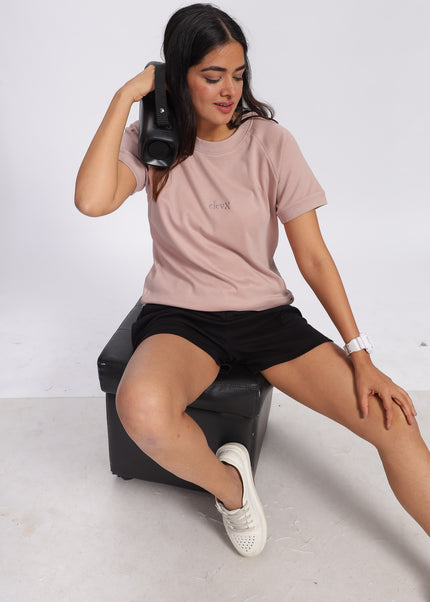 Women Interlock Raglan Tee 100% Cotton