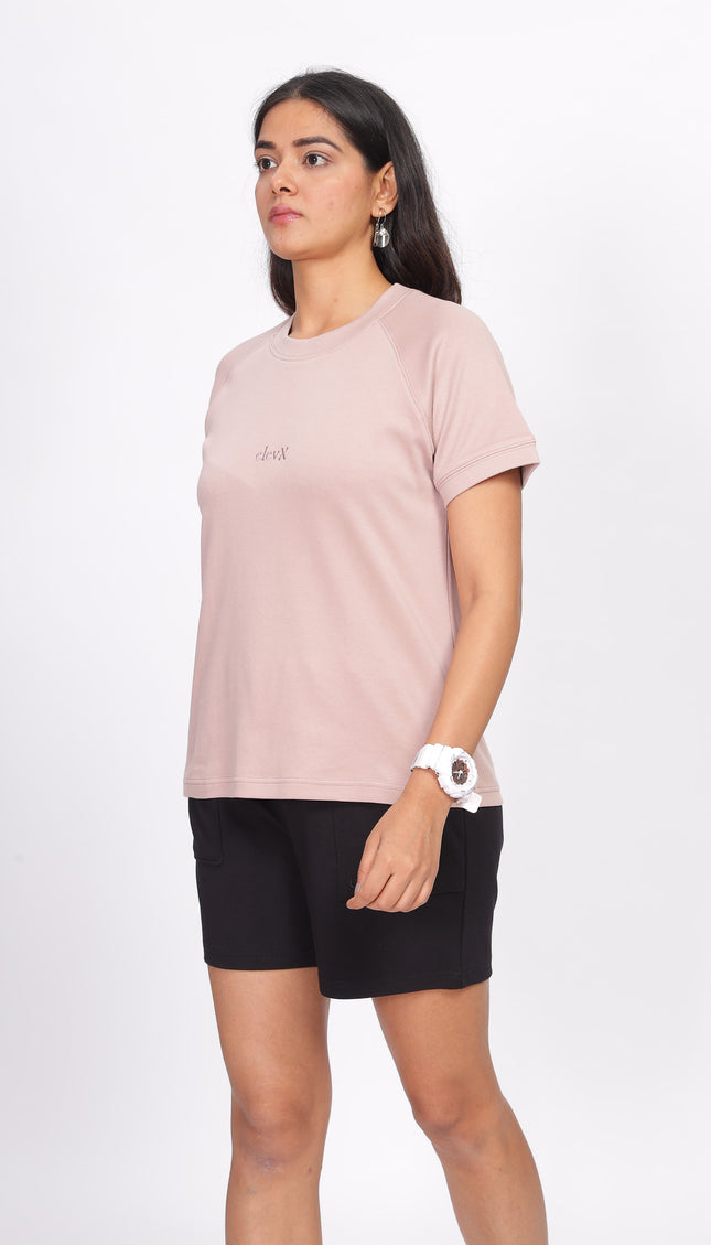Women Interlock Raglan Tee 100% Cotton