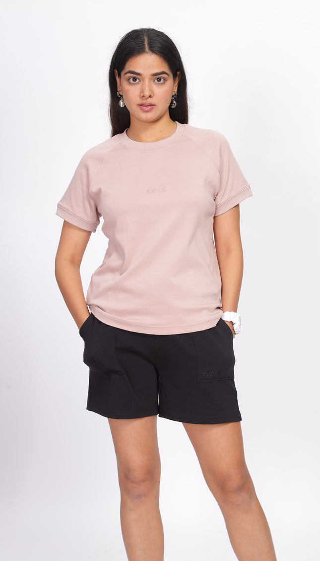 Women Interlock Raglan Tee 100% Cotton
